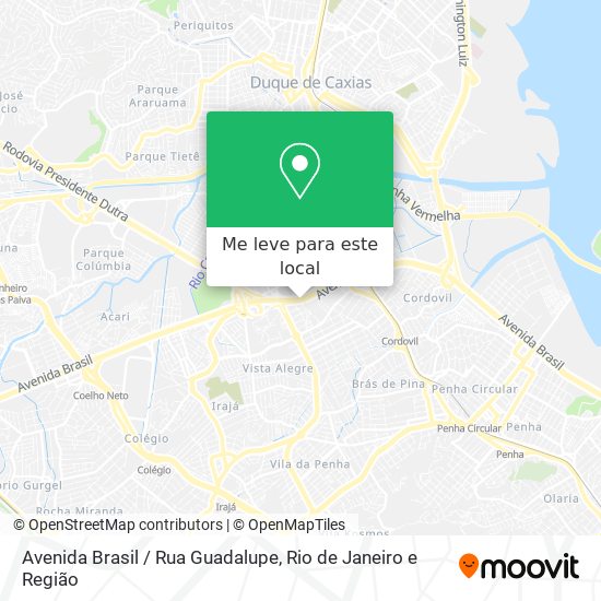 Avenida Brasil / Rua Guadalupe mapa