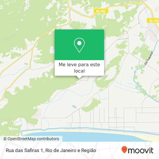 Rua das Safiras 1 mapa