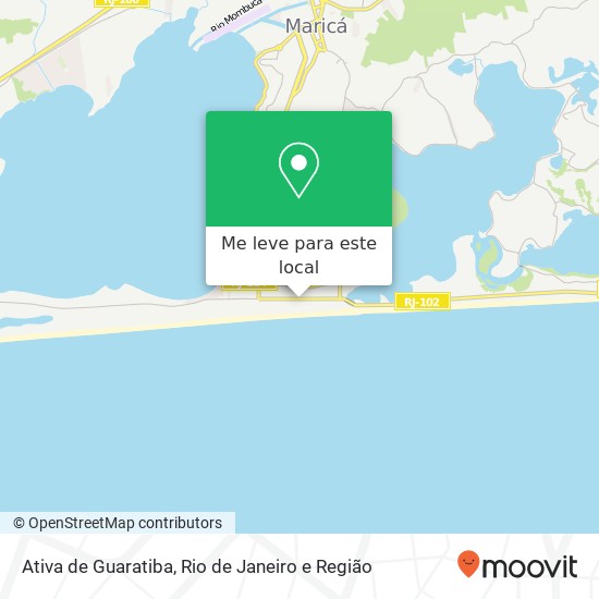 Ativa de Guaratiba mapa