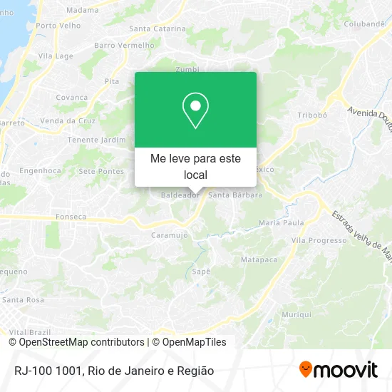 RJ-100 1001 mapa