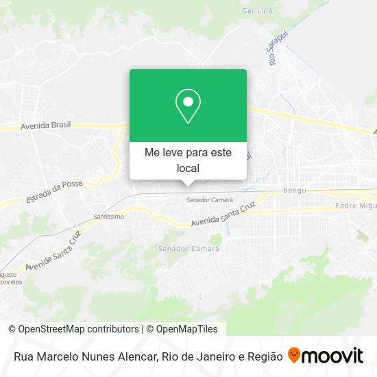 Rua Marcelo Nunes Alencar mapa