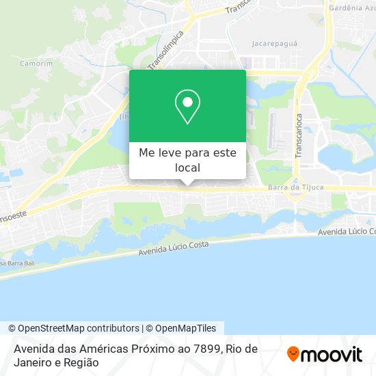 Avenida das Américas Próximo ao 7899 mapa