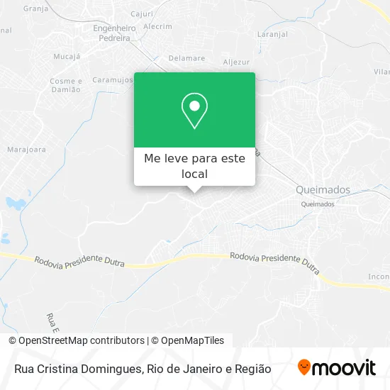 Rua Cristina Domingues mapa