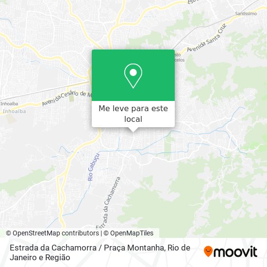 Estrada da Cachamorra / Praça Montanha mapa