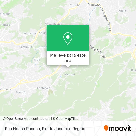 Rua Nosso Rancho mapa