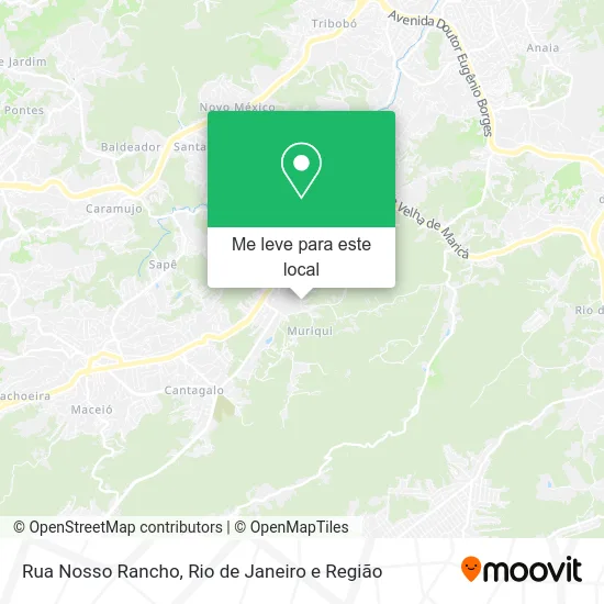 Rua Nosso Rancho mapa