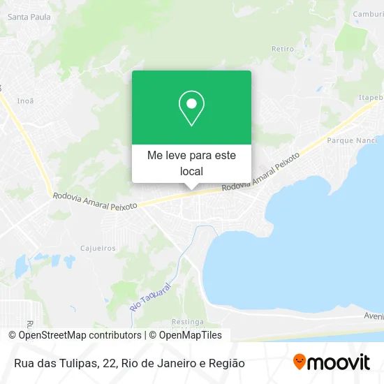 Rua das Tulipas, 22 mapa