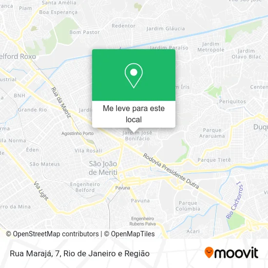 Rua Marajá, 7 mapa