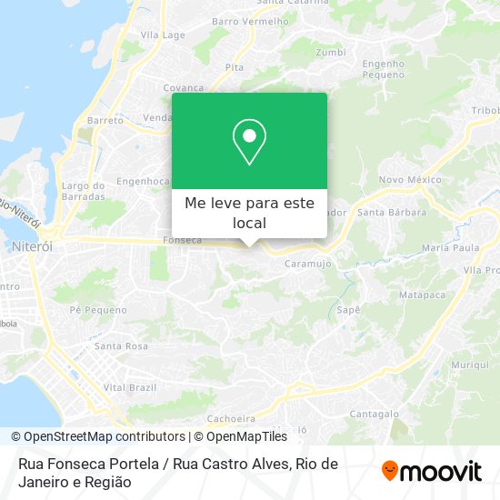 Rua Fonseca Portela / Rua Castro Alves mapa