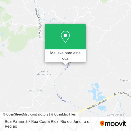 Rua Panamá / Rua Costa Rica mapa