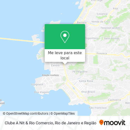 Clube A Nit & Rio Comercio mapa