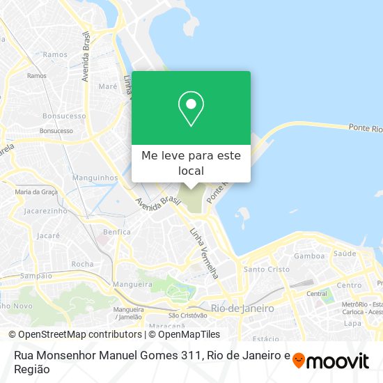 Rua Monsenhor Manuel Gomes 311 mapa