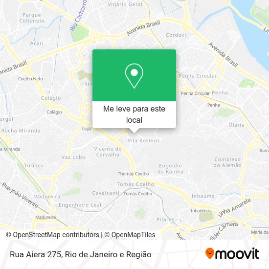 Rua Aiera 275 mapa