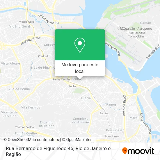 Rua Bernardo de Figueiredo 46 mapa