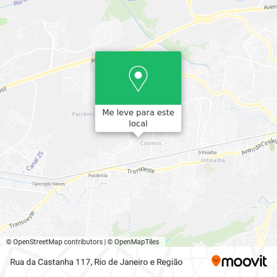 Rua da Castanha 117 mapa
