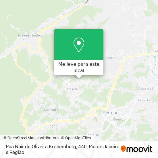 Rua Nair de Oliveira Kronemberg, 440 mapa