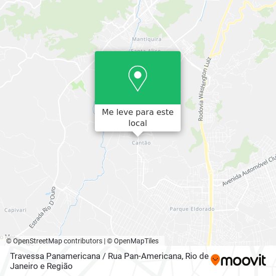 Travessa Panamericana / Rua Pan-Americana mapa