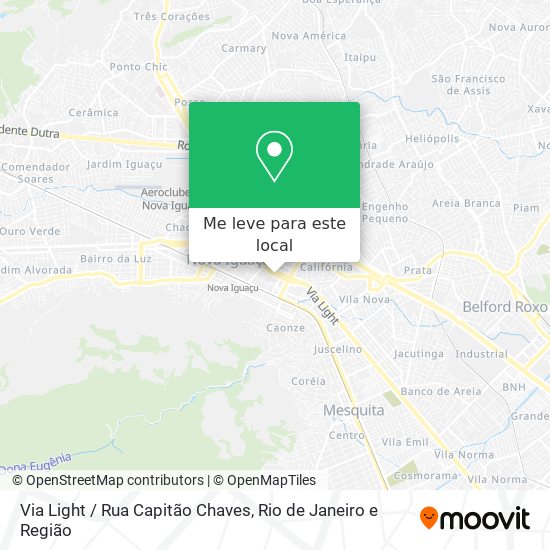 Via Light / Rua Capitão Chaves mapa