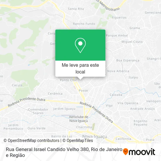 Rua General Israel Candido Velho 380 mapa