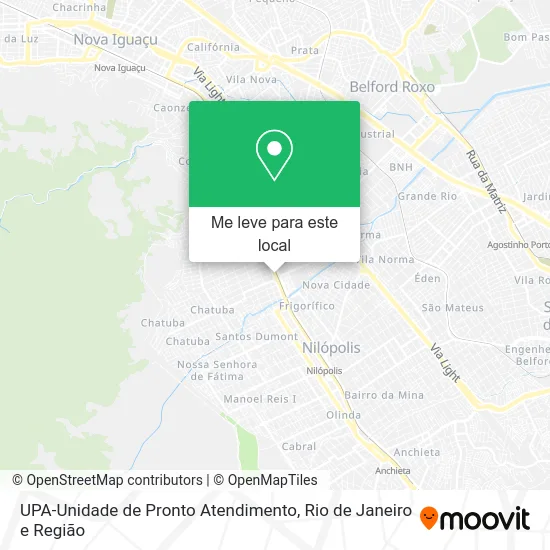 UPA-Unidade de Pronto Atendimento mapa
