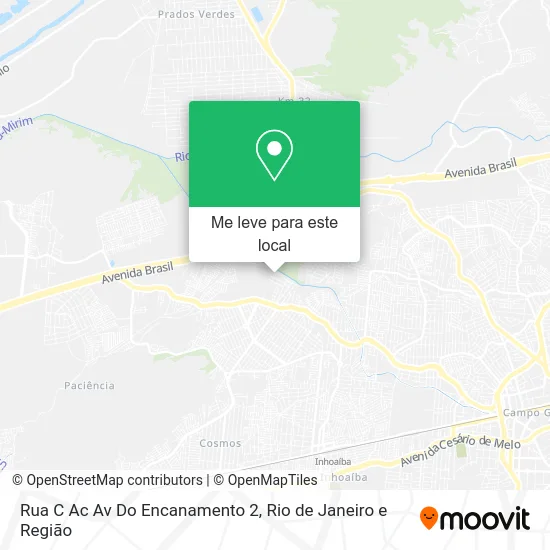 Rua C Ac Av Do Encanamento 2 mapa