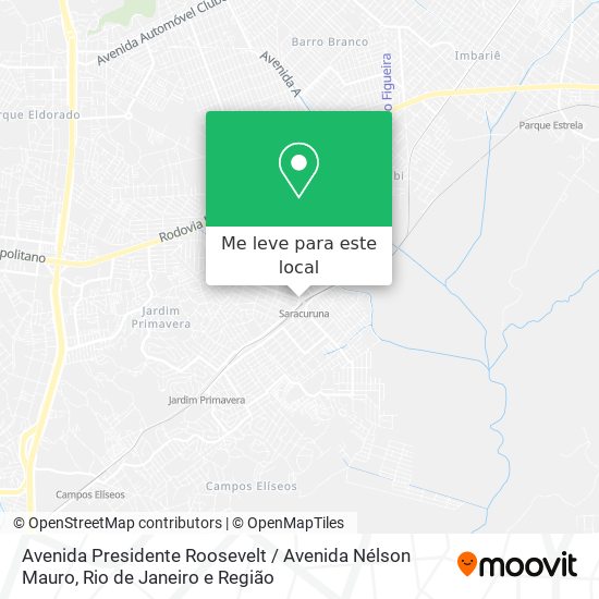 Avenida Presidente Roosevelt / Avenida Nélson Mauro mapa