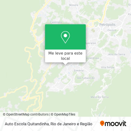 Auto Escola Quitandinha mapa