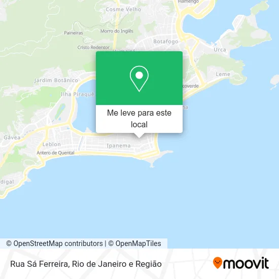 Rua Sá Ferreira mapa