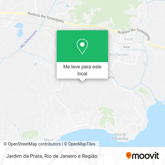 Jardim da Prata mapa