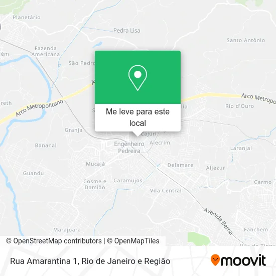 Rua Amarantina 1 mapa