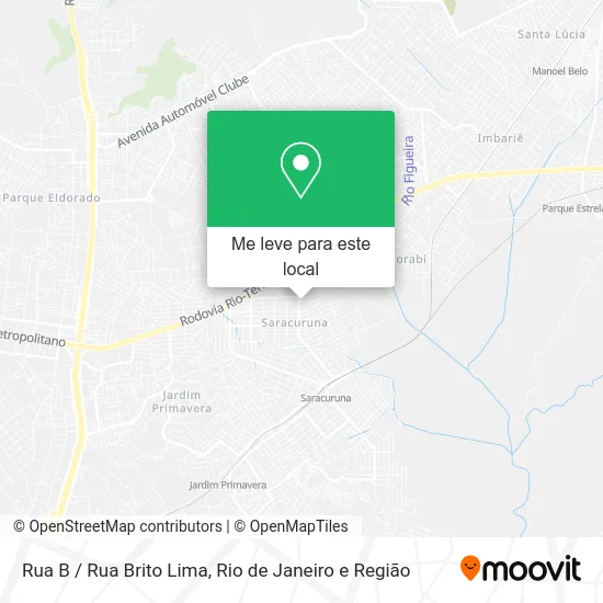 Rua B / Rua Brito Lima mapa