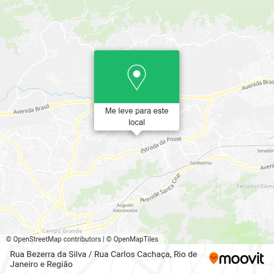 Rua Bezerra da Silva / Rua Carlos Cachaça mapa