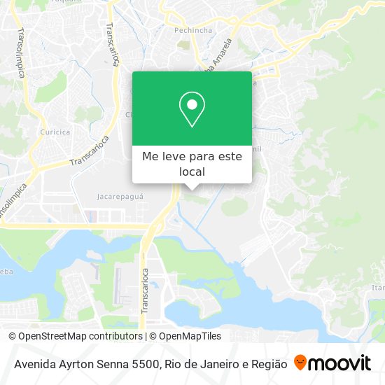 Avenida Ayrton Senna 5500 mapa