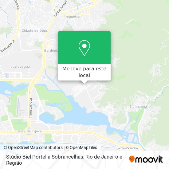 Stúdio Biel Portella Sobrancelhas mapa