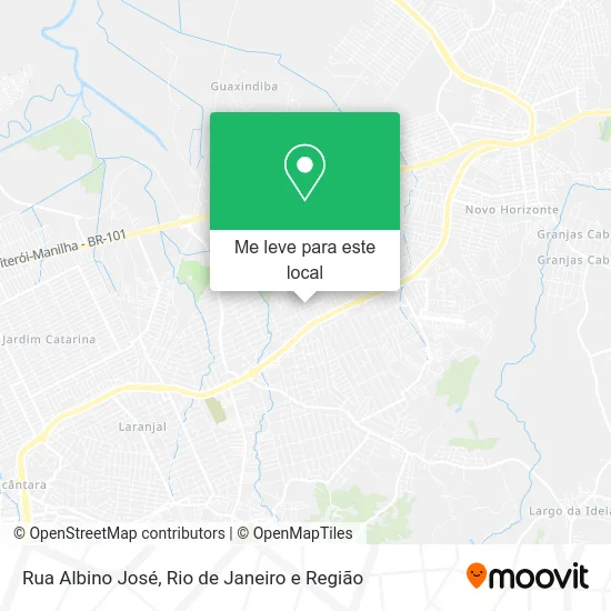 Rua Albino José mapa