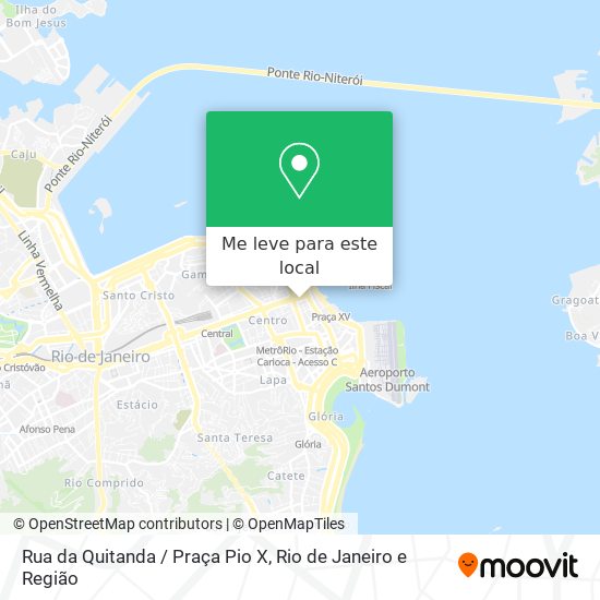 Rua da Quitanda / Praça Pio X mapa