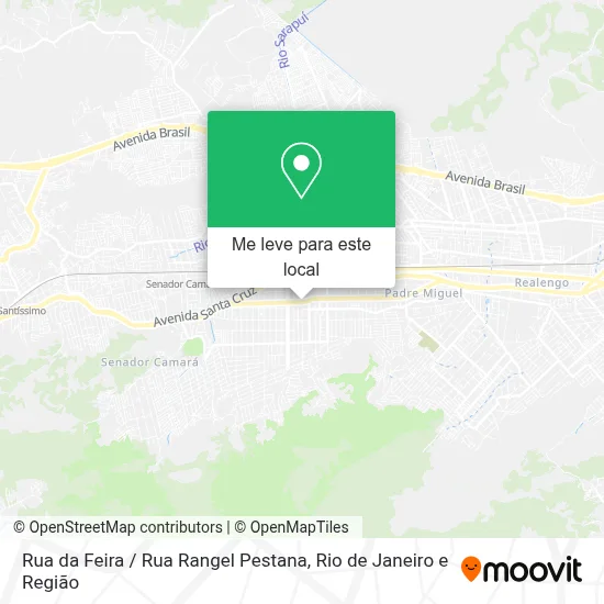 Rua da Feira / Rua Rangel Pestana mapa