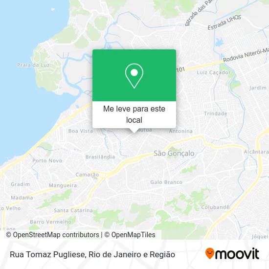 Rua Tomaz Pugliese mapa