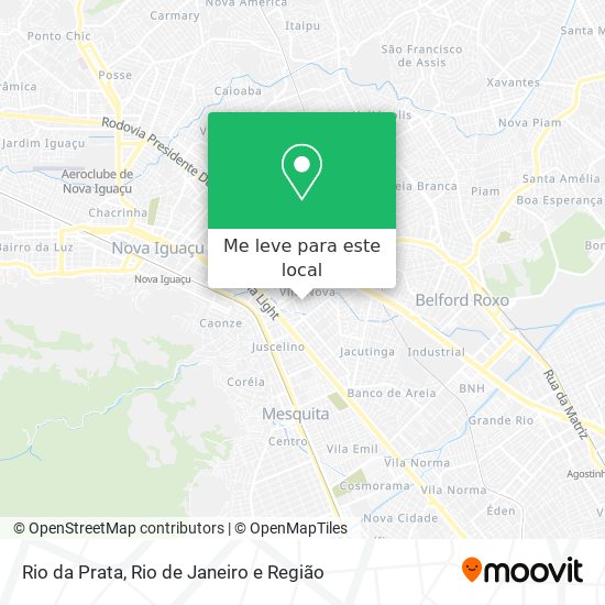 Rio da Prata mapa