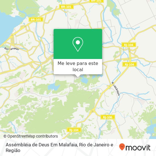 Assémbléia de Deus Em Malafaia mapa