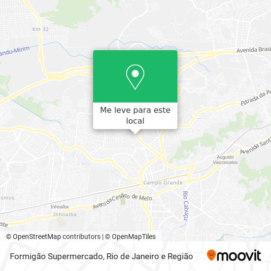 Formigão Supermercado mapa