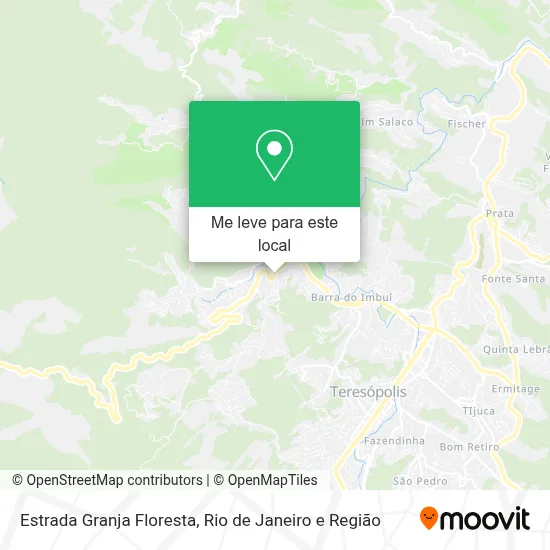 Estrada Granja Floresta mapa