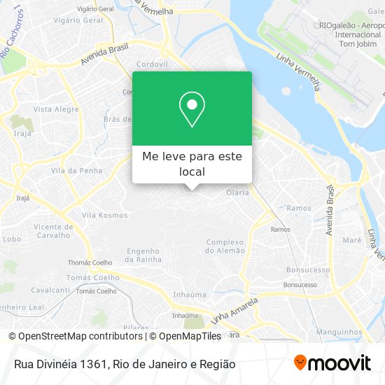 Rua Divinéia 1361 mapa