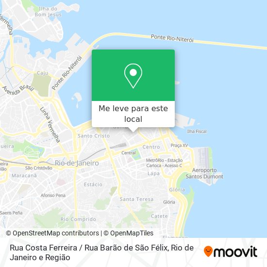 Rua Costa Ferreira / Rua Barão de São Félix mapa