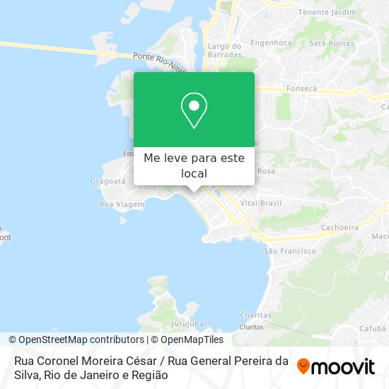 Rua Coronel Moreira César / Rua General Pereira da Silva mapa