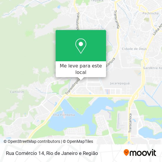Rua Comércio 14 mapa