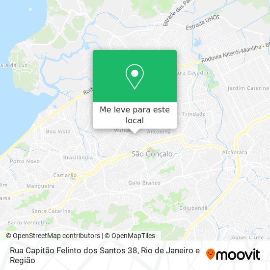 Rua Capitão Felinto dos Santos 38 mapa