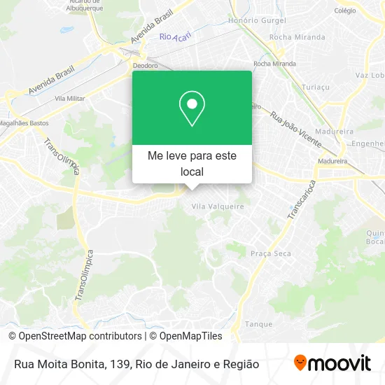 Rua Moita Bonita, 139 mapa