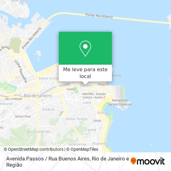 Avenida Passos / Rua Buenos Aires mapa