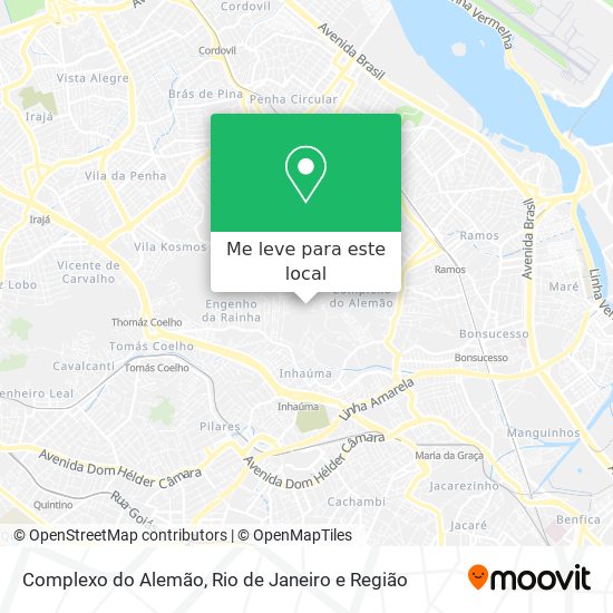 Complexo do Alemão mapa